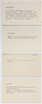 Collection of 20 of Red Skelton's Jokes Typed on His Index Cards – From His Estate