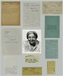 Collection of 20 Golden Age Actresses Signed Photos, Letters and Contracts Incl. Joan Fontaine, Dorothy Lamour, Rosalind Russell and Others (BAS)