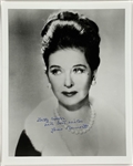 Collection of 20 Golden Age Actresses Signed Photos, Letters and Contracts Incl. Joan Fontaine, Dorothy Lamour, Rosalind Russell and Others (BAS)