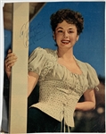 Collection of 20 Golden Age Actresses Signed Photos, Letters and Contracts Incl. Joan Fontaine, Dorothy Lamour, Rosalind Russell and Others (BAS)