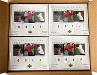 2001 Upper Deck Golf Premiere Edition Retail Case with 12 Factory Sealed Boxes (with 24 Packs Each)