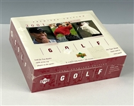 2001 Upper Deck Golf Premiere Edition Retail Case with 12 Factory Sealed Boxes (with 24 Packs Each)