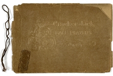 1915 “Cracker Jack Ball Players” Card Album Cover with Original Binding String 