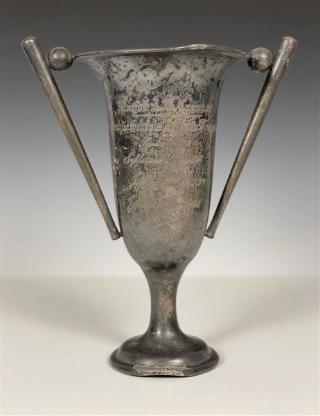 1912 Jackson, Mississippi Public Schools Athletic League Figural Baseball Championship Trophy