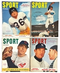 1950's <em>SPORT</em> Magazine Collection of 32 with Great Covers: Jackie Robinson, Sugar Ray Robinson, Bob Cousy, Roy Campanella and Others 