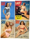 Collection of 1930's to 1940's  Hollywood Pin-Up Magazine Collection Including <em>SEE</em> (15), <em>PIC</em> (7) and Several Others