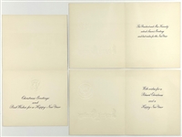 Trio of John F. Kennedy Presidential Christmas Cards - Both 1961 Versions and 1962