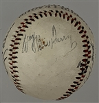 1935 New York Giants and National League Champion Chicago Cubs Multi-Signed Ball with Hall of Famers Mel Ott, Carl Hubbell, Bill Terry and Gabby Hartnett (11 Signatures)