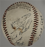 1935 New York Giants and National League Champion Chicago Cubs Multi-Signed Ball with Hall of Famers Mel Ott, Carl Hubbell, Bill Terry and Gabby Hartnett (11 Signatures)