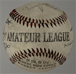 1935 New York Giants and National League Champion Chicago Cubs Multi-Signed Ball with Hall of Famers Mel Ott, Carl Hubbell, Bill Terry and Gabby Hartnett (11 Signatures)