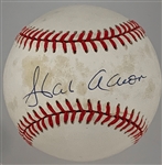 Hank Aaron Single Signed Baseball (BAS LOA)