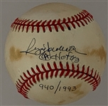 Reggie Jackson Single Signed Baseball “44 HOF 93” Upper Deck Limited Edition (940/1993)