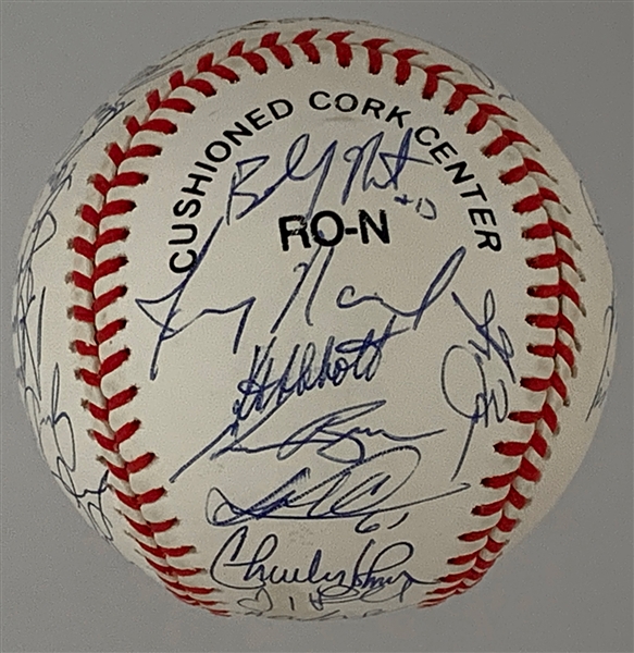 1997 Florida Marlins World Series Champions Team Signed Ball (32 Signatures!)