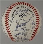 1997 Florida Marlins World Series Champions Team Signed Ball (32 Signatures!)