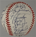 1997 Florida Marlins World Series Champions Team Signed Ball (32 Signatures!)
