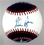 Nolan Ryan Signed “Spinneybeck” Texas Rangers Logo Baseball