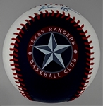 Nolan Ryan Signed “Spinneybeck” Texas Rangers Logo Baseball
