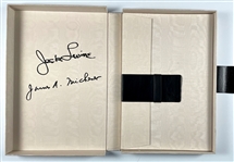 James A. Michener and Jack Levine Signed 1970 Limited Edition of <em>Facing East</em> with Original Case and Leather Portfolio of Lithographs and Woodcuts