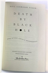 Physicist Neil DeGrasse Tyson Signed Easton Press Edition of <em>Death by Black Hole</em>