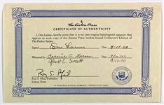Don Larsen Signed Easton Press Edition of <em>The Perfect Yankee</em> and Signed 8 x 10 of the Final Pitch of his 1956 WS No-Hitter