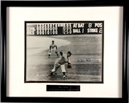 Don Larsen Signed Easton Press Edition of <em>The Perfect Yankee</em> and Signed 8 x 10 of the Final Pitch of his 1956 WS No-Hitter