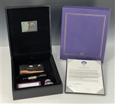 Krone Apollo 11 “Kapton Foil” Limited Edition Sterling Silver Fountain Pen with Part of the Spacecraft Embedded in the Pen! With Apollo 11 Astronaut Buzz Aldrin Signed Letter