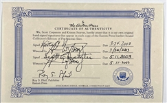 Mercury Astronauts John Glenn, Gordon Cooper and Scott Carpenter Signed Easton Press Editions
