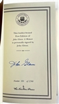 Mercury Astronauts John Glenn, Gordon Cooper and Scott Carpenter Signed Easton Press Editions
