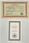 Mercury Astronauts John Glenn, Gordon Cooper and Scott Carpenter Signed Easton Press Editions