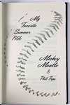 Mickey Mantle Signed Special Limited Edition of <em>My Favorite Summer 1956</em> from “The Greer Johnson Collection” (197/129)