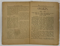 1857 Stock Certificate for “The Osakis Company” - for the Town of Osakis, Minnesota
