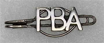 Elvis Presley Owned “Patrolmens Benevolent Association” (Police Union) Silver Tie Clip  – Gifted to His Cousin Patsy Presley