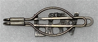 Elvis Presley Owned “Patrolmen's Benevolent Association” (Police Union) Silver Tie Clip  – Gifted to His Cousin Patsy Presley