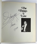 Liberace Signed 1983 Las Vegas Show Program and Signed Book - <em>The Things I Love</em> (BAS)