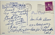 Sophie Tucker Signed Autobiography (<em>Some of these Days</em>, Signed Postcard and Signed Lyrics to “Be in the Business of Staying Young” (BAS)