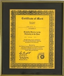Sammy Davis, Jr. Personally Owned Awards and Ephemera Incl. 1972 “Soul and Blues Award” and Burbank, California “Sammy Davis, Jr. Day” (5 Pieces)