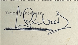 Sir Lawrence Olivier Signed Letter with Great Acting Content (BAS)