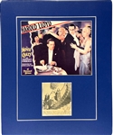 Harold Lloyd Signed 1944 Newspaper Photo of Him and His Family (BAS)