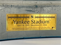Original Yankee Stadium Seat Back (#15) – with MLB Hologram Authentication