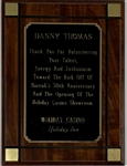 Danny Thomas Signed Financial Document Plus “Holiday Casino” Award for His Service (BAS)
