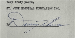 Danny Thomas Signed Financial Document Plus “Holiday Casino” Award for His Service (BAS)