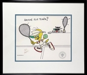 Friz Freleng Signed Bugs Bunny Poster and Sylvester and Tweety LE Cel – Plus LE Bugs Bunny Cel (BAS)