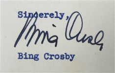 Bing Crosby 1950 Letter Referencing His Fine Art Collecting