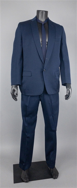 1960s WS “Fluke” Holland Stage-Worn “Sewell” Navy Blue Two-Piece Suit With "Wembley" Tie– Worn Performing with Johnny Cash