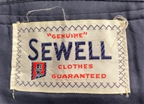 1960's WS “Fluke” Holland Stage-Worn “Sewell” Navy Blue Two-Piece Suit With Wembley Tie– Worn Performing with Johnny Cash