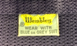 1960's WS “Fluke” Holland Stage-Worn “Sewell” Navy Blue Two-Piece Suit With Wembley Tie– Worn Performing with Johnny Cash