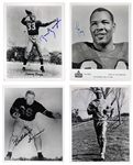 Football Hall of Famers and Superstars Signed Collection (8) with Red Grange and Bulldog Turner (BAS)
