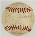 1971 Baltimore Orioles Team Signed Baseball (OAL Cronin) (30 Signatures) Plus Mgr. Earl Weaver Single Signed Baseball (OAL Brown) (BAS)