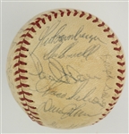 1971 Baltimore Orioles Team Signed Baseball (OAL Cronin) (30 Signatures) Plus Mgr. Earl Weaver Single Signed Baseball (OAL Brown) (BAS)