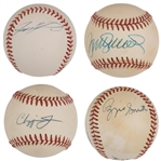 Baseball Hall of Famers Single Signed Baseball Collection of 26 Including Stan Musial and Tony Gwynn (BAS)